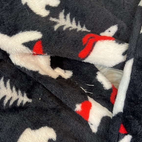 Hooded Zip One Piece Holiday PJs Woman’s M - Picture 10 of 13